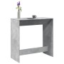 Mesa alta de bar madera ingeniería gris hormigón 102x50x103,5cm en Mesas de comedor | Comprar online en Foru.es