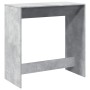Mesa alta de bar madera ingeniería gris hormigón 102x50x103,5cm en Mesas de comedor | Comprar online en Foru.es