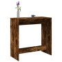 Mesa alta de bar madera ingeniería roble ahumado 102x50x103,5cm en Mesas de comedor | Comprar online en Foru.es