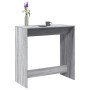 Mesa alta de bar madera ingeniería gris Sonoma 102x50x103,5 cm en Mesas de comedor | Comprar online en Foru.es