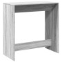 Mesa alta de bar madera ingeniería gris Sonoma 102x50x103,5 cm en Mesas de comedor | Comprar online en Foru.es