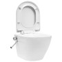 Inodoro WC de pared sin bordes cisterna oculta cerámica blanco de vidaXL, Baños - Ref: Foro24-3055348, Precio: 369,79 €, Desc...