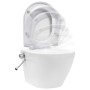 Inodoro WC de pared sin bordes cisterna oculta cerámica blanco de vidaXL, Baños - Ref: Foro24-3055348, Precio: 369,79 €, Desc...