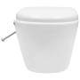 Inodoro WC de pared sin bordes cisterna oculta cerámica blanco de vidaXL, Baños - Ref: Foro24-3055348, Precio: 369,79 €, Desc...