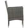 Muebles de jardín 5 piezas ratán sintético gris y acacia de vidaXL, Conjuntos de jardín - Ref: Foro24-3058323, Precio: 333,65...
