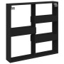Armario de pared madera de ingeniería negro 80x15x80 cm en Estanterías | Comprar online en Foru.es