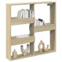 Armario de pared madera de ingeniería roble Sonoma 80x15x80 cm en Estanterías | Comprar online en Foru.es