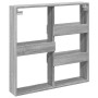 Armario de pared madera de ingeniería gris Sonoma 80x15x80 cm en Estanterías | Comprar online en Foru.es