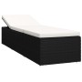 Tumbonas de jardín y mesita 3 piezas ratán sintético negro de vidaXL, Tumbonas - Ref: Foro24-3057662, Precio: 306,28 €, Descu...