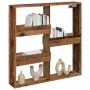 Armario de pared madera ingeniería madera envejecida 80x15x80cm en Estanterías | Comprar online en Foru.es