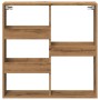 Armario de pared madera ingeniería roble artesanal 80x15x80 cm en Estanterías | Comprar online en Foru.es