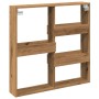 Armario de pared madera ingeniería roble artesanal 80x15x80 cm en Estanterías | Comprar online en Foru.es
