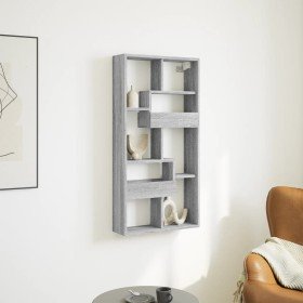 Armario de pared madera de ingeniería gris Sonoma 50x15x100 cm en Estanterías | Comprar online en Foru.es