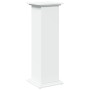 Pedestal expositor con almacenaje madera blanco 31x30x90 cm en Soportes para macetas | Comprar online en Foru.es