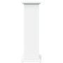 Pedestal expositor con almacenaje madera blanco 31x30x90 cm en Soportes para macetas | Comprar online en Foru.es