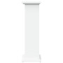 Pedestal expositor con almacenaje madera blanco 31x30x90 cm en Soportes para macetas | Comprar online en Foru.es