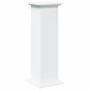 Pedestal expositor con almacenaje madera blanco 31x30x90 cm en Soportes para macetas | Comprar online en Foru.es