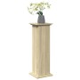 Pedestal expositor con almacenaje roble Sonoma 31x30x90 cm en Soportes para macetas | Comprar online en Foru.es
