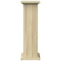 Pedestal expositor con almacenaje roble Sonoma 31x30x90 cm en Soportes para macetas | Comprar online en Foru.es