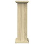 Pedestal expositor con almacenaje roble Sonoma 31x30x90 cm en Soportes para macetas | Comprar online en Foru.es
