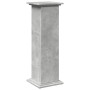 Pedestal expositor con almacenaje gris hormigón 31x30x90 cm en Soportes para macetas | Comprar online en Foru.es