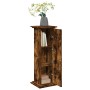 Pedestal expositor con almacenaje roble ahumado 31x30x90 cm en Soportes para macetas | Comprar online en Foru.es