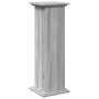 Pedestal expositor con almacenaje gris Sonoma 31x30x90 cm en Soportes para macetas | Comprar online en Foru.es