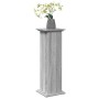 Pedestal expositor con almacenaje gris Sonoma 31x30x90 cm en Soportes para macetas | Comprar online en Foru.es