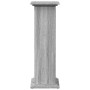 Pedestal expositor con almacenaje gris Sonoma 31x30x90 cm en Soportes para macetas | Comprar online en Foru.es