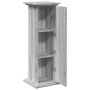 Pedestal expositor con almacenaje gris Sonoma 31x30x90 cm en Soportes para macetas | Comprar online en Foru.es
