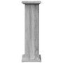 Pedestal expositor con almacenaje gris Sonoma 31x30x90 cm en Soportes para macetas | Comprar online en Foru.es