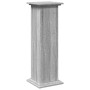 Pedestal expositor con almacenaje gris Sonoma 31x30x90 cm en Soportes para macetas | Comprar online en Foru.es