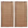 Estor enrollable de bambú 2 unidades marrón 80x160 cm de vidaXL, Persianas y estores - Ref: Foro24-3057518, Precio: 33,59 €, ...