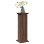 Pedestal expositor con almacenaje marrón roble 31x30x90 cm en Soportes para macetas | Comprar online en Foru.es