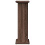 Pedestal expositor con almacenaje marrón roble 31x30x90 cm en Soportes para macetas | Comprar online en Foru.es