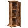 Pedestal expositor con almacenaje madera envejecida 31x30x90 cm en Soportes para macetas | Comprar online en Foru.es