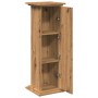 Pedestal expositor con almacenaje roble artisan 31x30x90 cm en Soportes para macetas | Comprar online en Foru.es
