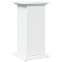 Pedestal expositor con almacenaje madera blanco 31x30x60 cm en Soportes para macetas | Comprar online en Foru.es