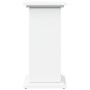 Pedestal expositor con almacenaje madera blanco 31x30x60 cm en Soportes para macetas | Comprar online en Foru.es