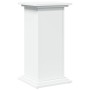 Pedestal expositor con almacenaje madera blanco 31x30x60 cm en Soportes para macetas | Comprar online en Foru.es