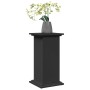 Pedestal expositor con almacenaje madera negro 31x30x60 cm en Soportes para macetas | Comprar online en Foru.es