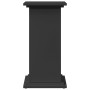 Pedestal expositor con almacenaje madera negro 31x30x60 cm en Soportes para macetas | Comprar online en Foru.es