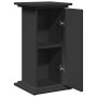 Pedestal expositor con almacenaje madera negro 31x30x60 cm en Soportes para macetas | Comprar online en Foru.es