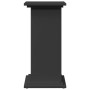 Pedestal expositor con almacenaje madera negro 31x30x60 cm en Soportes para macetas | Comprar online en Foru.es
