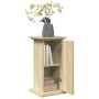 Pedestal expositor con almacenaje roble Sonoma 31x30x60 cm en Soportes para macetas | Comprar online en Foru.es