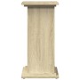 Pedestal expositor con almacenaje roble Sonoma 31x30x60 cm en Soportes para macetas | Comprar online en Foru.es