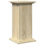 Pedestal expositor con almacenaje roble Sonoma 31x30x60 cm en Soportes para macetas | Comprar online en Foru.es