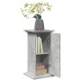 Pedestal expositor con almacenaje gris hormigón 31x30x60 cm en Soportes para macetas | Comprar online en Foru.es