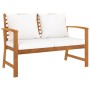 Muebles de jardín 5 pzas cojines madera maciza de acacia de vidaXL, Conjuntos de jardín - Ref: Foro24-3057786, Precio: 577,48...