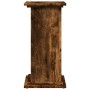 Pedestal expositor con almacenaje roble ahumado 31x30x60 cm en Soportes para macetas | Comprar online en Foru.es